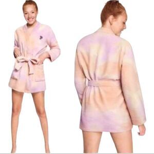 Victoria Secret Tye Die Short Terry Robe